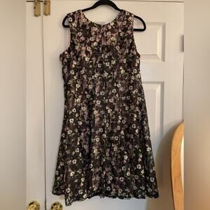 Gabby Skye Floral Sleeveless Y2K key hike Dress size 16